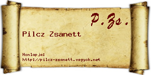 Pilcz Zsanett névjegykártya